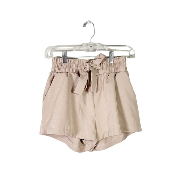 Revamped Pants - Revamped Rose Pink Boho Casual Loose Fit Shorts Elastic Waistband Size Medium